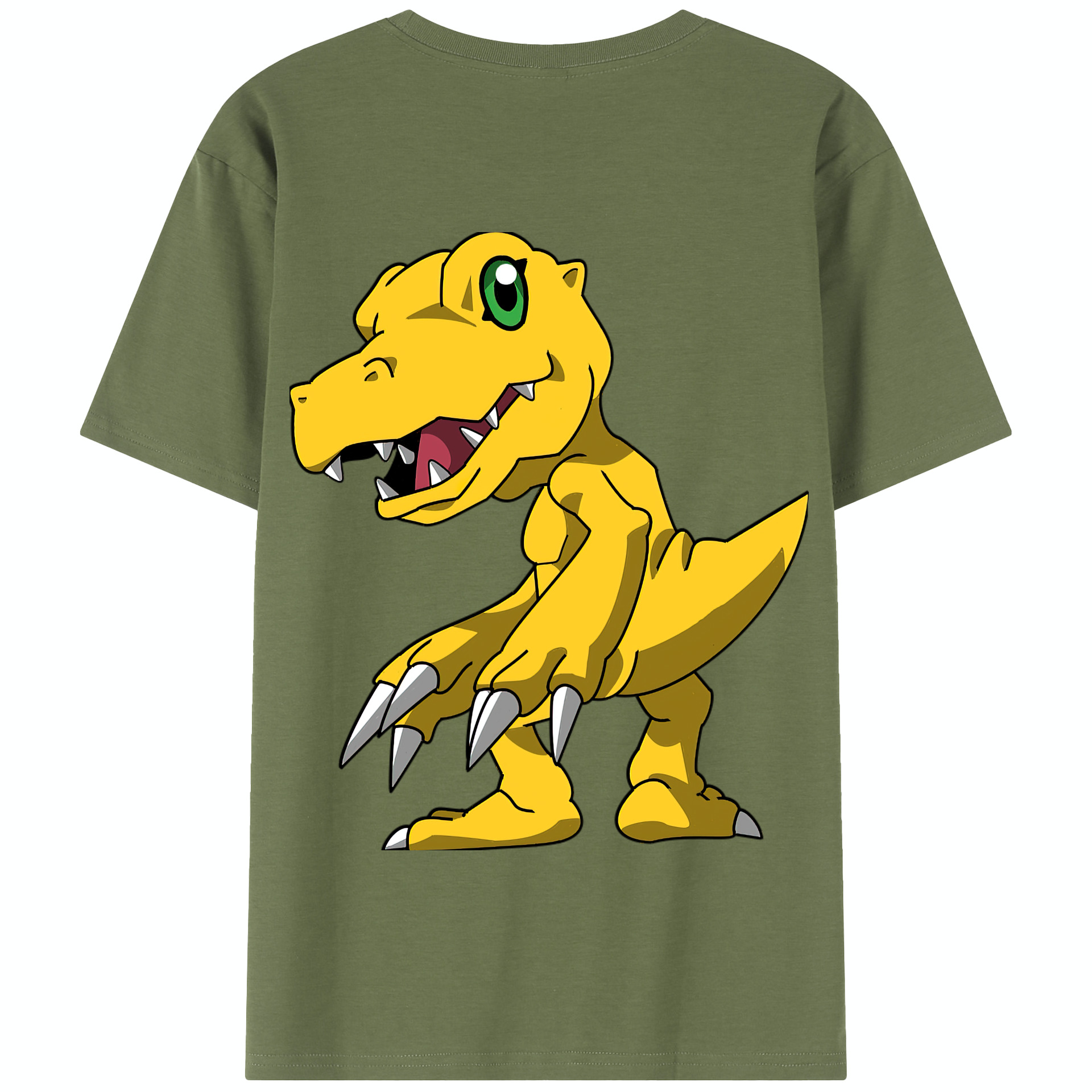 （画像用） Digimon デジタルモンスター/デジモン 綿100％半袖Tシャツ（背面プリント）